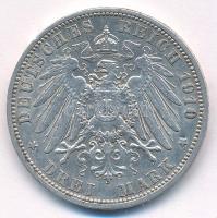 Német Államok / Poroszország 1910A 3M Ag "II. Vilmos" T:XF kis ph. German States / Prussia...