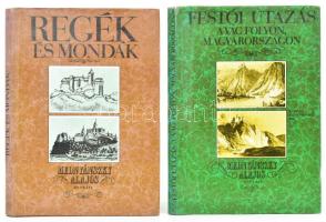 Mednyánszky Alajos 2 könyve: Festői utazás a Vág folyón, Magyarországon (1825). + Regék és mondák. Ford.: Soltész Gáspár. Bp.-Pozsony, 1981-1983, Európa-Tatran. Reprint kiadás. Kiadói egészvászon-kötés, kiadói papír védőborítóban.