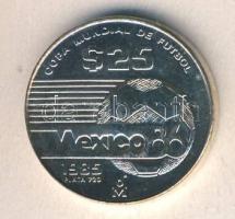 Mexikó 1985. 25P Ag "Labdarúgó VB" T:BU