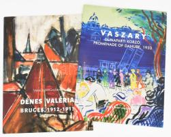 2 db Virág Judit katalógus: Vaszary János (1867-1939). Dunaparti korzó, 1933. + Dénes Valéria (1877-1915). Bruges, 1912-1913. Bp., 2019, Virág Judit Galéria. Gazdag képanyaggal illusztrálva. Kiadói tűzött papírkötés.