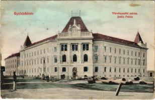 1913 Gyulafehérvár, Alba Iulia; M. kir. törvényszéki palota és fogház. Schäser Ferenc kiadása / Justiz Palais / court and prison (EB)