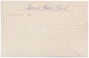 1918 Torre di Mosto, Cs. és kir. haditengerészet motorcsónakja katonákkal / K.u.K. Kriegsmarine Lagu...