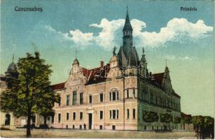 Karánsebes, Caransebes; Primaria / Városháza / town hall (fa)