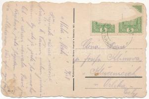 1918 Kraków, SMS "WAVEL" a Wista, Königsschloss mit Weichsel - K.u.K. Kriegsmarine Weichse...