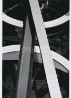 cca 1980 A mozdony, jelzés nélküli 2 db modern nagyítás, 15x21 cm