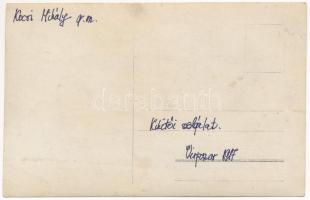 1917 Virpazar, Kocsi Mihály katonatiszt kikötői szolgálatban a Skadar tónál egy cs. és kir. haditeng...