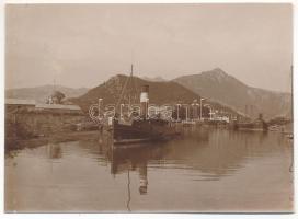 Bojana River (?), K.u.K. Kriegsmarine SMS Pionier. photo (non PC) (11 x 8 cm)