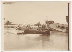 1917 K.u.K. Kriegsmarine SMS U.C. 4 140-ton motorboat requisitioned from the Ungaro-Croata shipping company in February 1916 for service in Lake Scutari. photo (non PC) (11,9 x 8,9 cm)