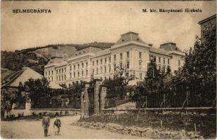 1909 Selmecbánya, Schemnitz, Banská Stiavnica; M. kir. Bányászati főiskola. Grohmann kiadása / mining academy (EK)