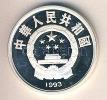 Kína 1993. 10Y Ag "Olimpia - futás" T:PP