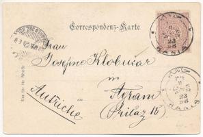 1898 (Vorläufer) S.M. Schiff "Miramar. K.u.K. Kriegsmarine Radjacht / SMS Miramar, Osztrák-Magy...