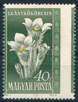 1950 Virág I. 40f látványosan elfogazva (folt / spot)