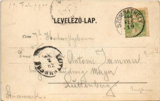 1900 Szombathely, Café Sabaria kávéház, belső. Knebel cs. és kir. udvari fényképész (EK)