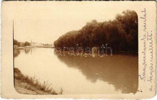 1915 Nagybecskerek, Zrenjanin, Veliki Beckerek; Béga részlet / Bega riverside. photo (EK)