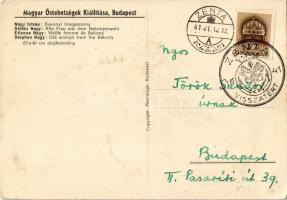 Bakonyi öregasszony. Magyar Őstehetségek Kiállítása, Budapest / Alte Frau aus dem Bakonyerwald / Old...