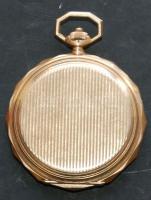 Századforduló körüli I.W.C. férfi zsebóra Au arany 14K Bruttó 88g átm.: 50mm, üveg eltörve, nem jár,...