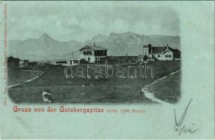 1898 (Vorläufer) Salzburg, Gruss von der Gaisbergspitze / mountain peak, tourist house (EK)