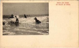 Grado, beach, bathers (EK)