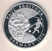 Libéria 2001. 10$ Ag "Paul Breitner - Németország" T:PP