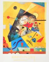 1994 Kandinsky: Harmonie Tranquille, 1924, reprodukciós nyomat, papír, EgIm srl, Milano kiadása, 80x60 cm