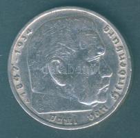 Német 3. Birodalom 1935. 5M Ag "Hindenburg" T:2/3 ph