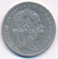 1879KB 1Ft Ag "Ferenc József / Középcímer" T:F ph. Adamo M15