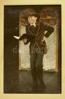 cca 1960-1970 Romhányi József író, költő, 3 db színes diapozitív, 5x5 cm