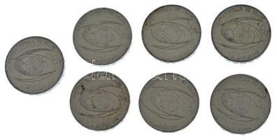 Románia 1999. 500L Al "Napfogyatkozás" (7x) T:XF,VF Romania 1999. 500 Lei Al "Solar e...