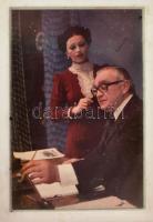 cca 1970 Körmendi János Kossuth- és Jászai Mari-díjas színész egyik szerepében, 2 db színes diapozit...
