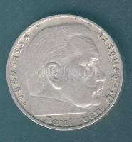 Német 3. Birodalom 1935F 5M Ag "Hindenburg" T:3 ph