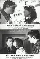 cca 1975 ,,Így kezdődik a szerelem" című csehszlovák filmvígjáték jelenetei és szereplői, 17 db...