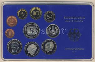 NSZK 1980J 1Pf-5M 10klf db, szettben, benne 3klf 2M T:PP