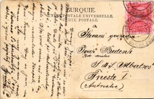 1911 Constantinople, Istanbul; Chateaux d'Europe (Bosphore). A. Zellich Fils / Rumeli Fortress ...