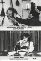 cca 1988 előtt készült felvételek, 13 FRANCIA film egy-egy jelenete, 13 db vintage produkciós filmfotó, ezüst zselatinos fotópapíron, a használatból eredő (esetleges) kisebb hibákkal, 18x24 cm