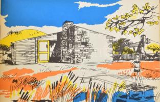 Kisnyaralók 20 m^2 - 30 m^2. (Képes ismertető kiadvány). Bp., 1965, Építésügyi Tájékoztatási Központ...