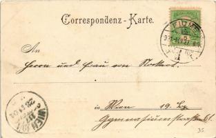 1901 K.u.K. Kriegsmarine S.M.S. "HUM" Kanonenboot. Ein Theil des Reinerträgnisses ist der ...