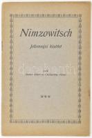 Becker Albert - Chalupetzky Ferenc: Nimzowitsch. Jellemrajzi kisérlet. (Különlenyomat a kecskeméti tornakönyvből). Kecskemét, [1928?], Első Kecskeméti Hirlapkiadó- és Nyomda Rt., 23 p. Kiadói tűzött papírkötés, kissé sérült borítóval, a lapéleken kis folttal, egyébként jó állapotban. (Rendkívül ritka sakktörténeti mű!)