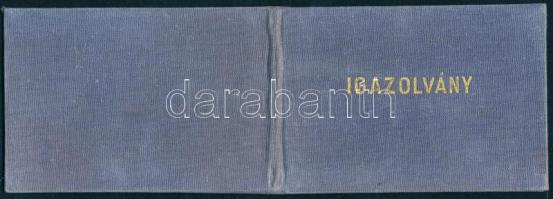 1966 Arcképes ELTE dolgozói igazolvány