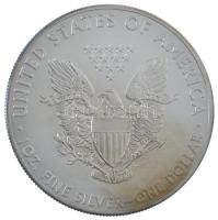 Amerikai Egyesült Államok 2014. 1$ Ag "Ezüst Sas" ruténiummal és arannyal színezett, díszt...