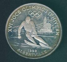 Andorra 1989. 10D Ag "Olimpia-síelés" T:PP Csak 15.000db!