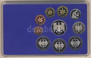 NSZK 1992J 1Pf-5M 10klf db, szettben, benne 3klf 2M T:PP