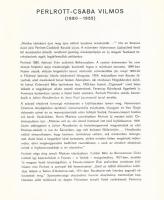 Perlrott-Csaba Vilmos festőművész emlékkiállítása. Szentendre, 1977, Művésztelepi Galéria. Kiállítás...