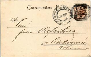 1898 (Vorläufer) K.u.K. Kriegsmarine S.M.S. Arthemisia (Artemisia), Camäleon und Bravo. Brigg - Ein ...