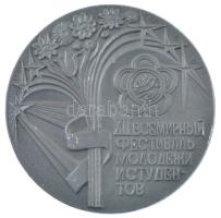 Szovjetunió 1980. &quot;Világifjúsági találkozó - Moszkva&quot; Zn emlékérem (65mm) T:XF kis ü. Soviet Union 1980. &quot;World Youth Meeting - Moscow&quot; Zn commemorative medallion (65mm) C:XF small ding