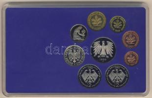 NSZK 1989D 1Pf-5M 9klf db, szettben, benne 2klf 2M T:PP