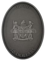 Fidzsi-szigetek 2013. 10$ Ag "Gladiator - Gladiatrix" részben multicolor, dísztokban, tanú...