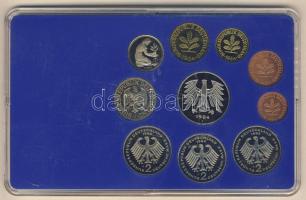 NSZK 1984J 1Pf-5M 10klf db, szettben, benne 3klf 2M T:PP