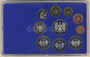 NSZK 1984J 1Pf-5M 10klf db, szettben, benne 3klf 2M T:PP