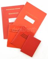 1967-1978 5 db MSZMP tagsági igazolvány, bizonyítvány egy személy részére