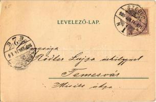 1900 Clown. T.K.L.K. 105. Hornyánszky V. Art Nouveau (EK)